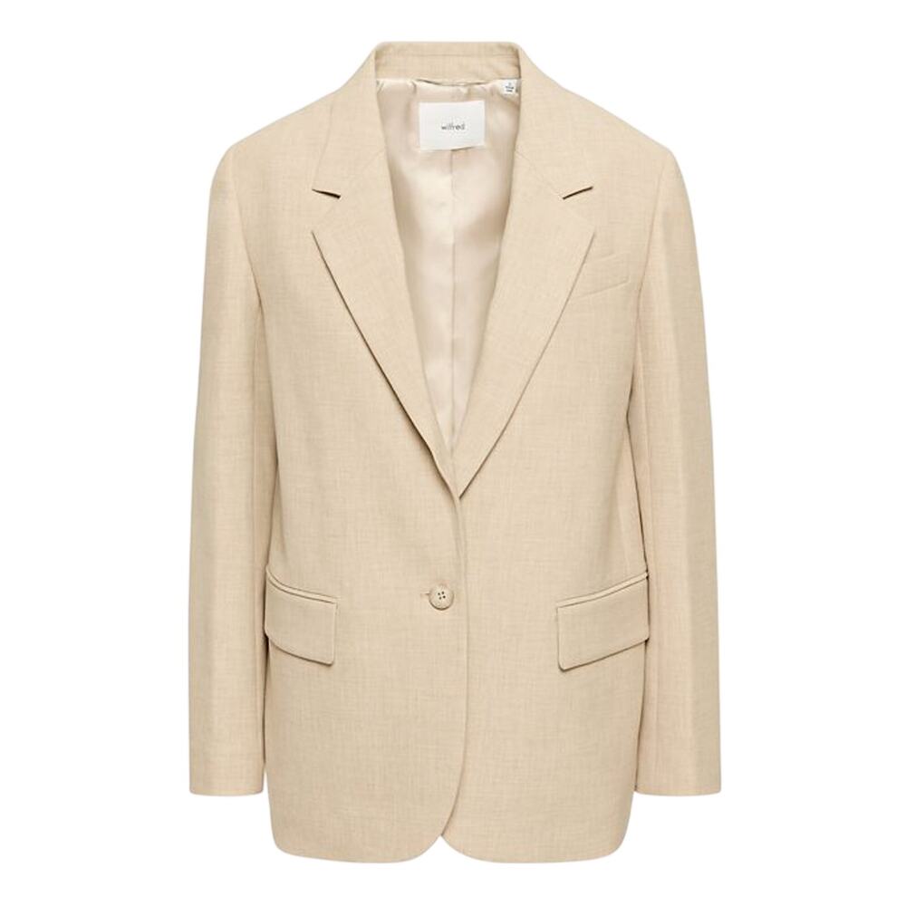 Wilfred Single Button Heather Oat Beige Generation Blazer Size XS